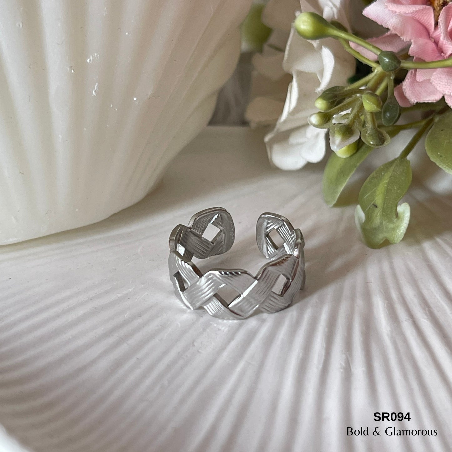 Bold Statement Ring | SR094 | Silver
