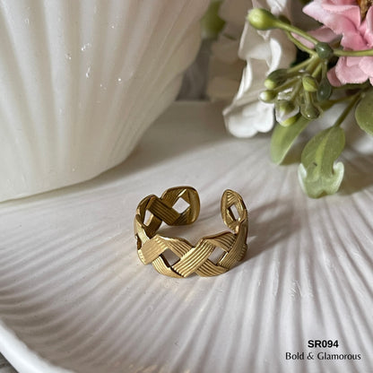 Bold Statement Ring | SR094 | Gold