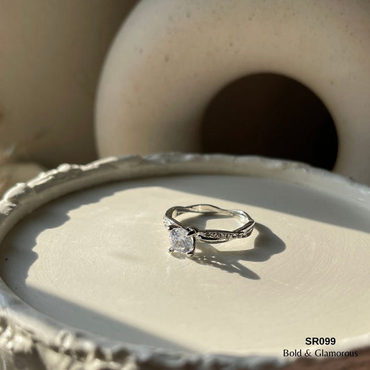 Stone Ring | SR099 | Silver