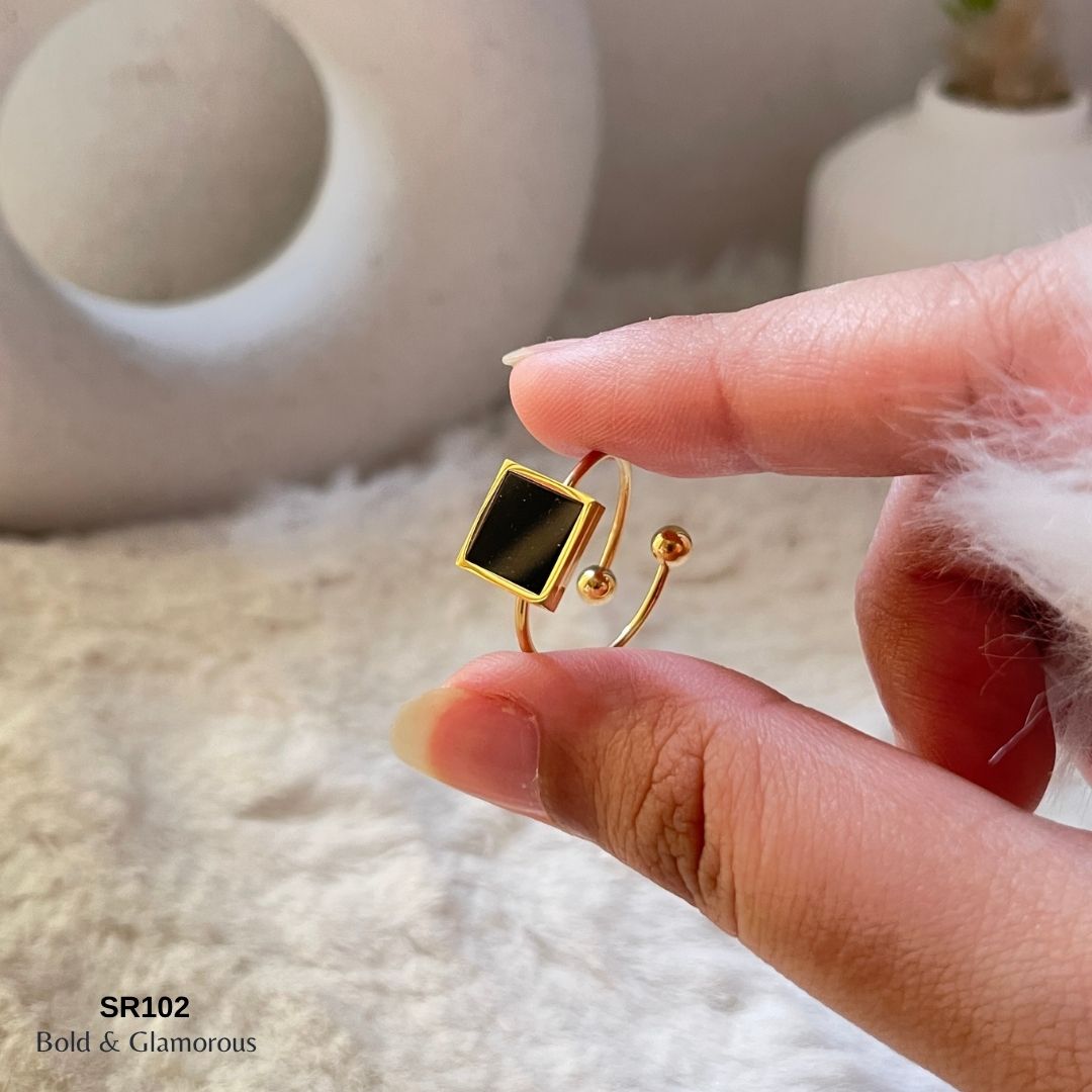 Statement Ring | SR102 | Black
