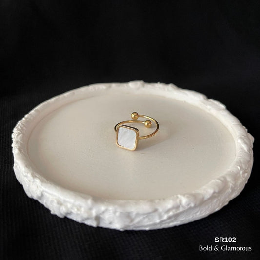 Statement Ring | SR102 | White