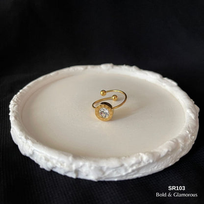 Statement Ring | SR103 | White