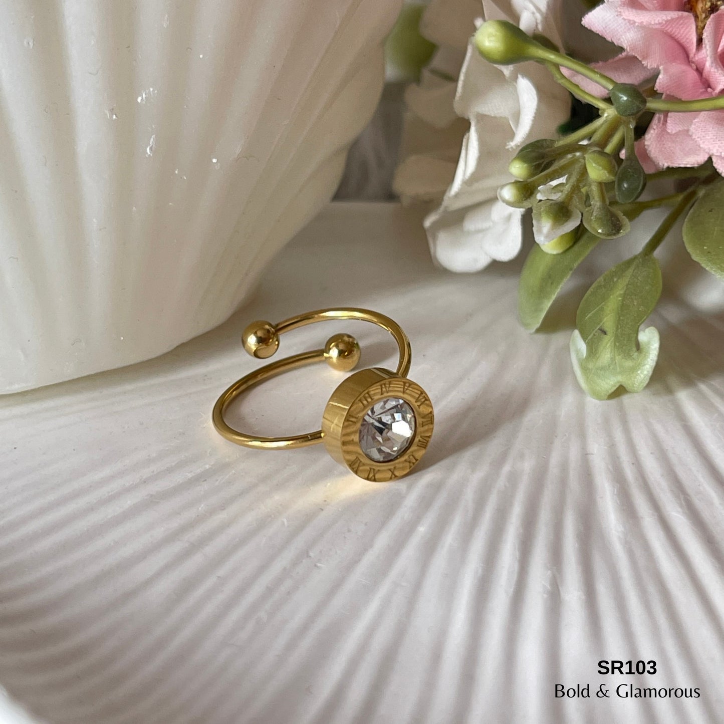Statement Ring | SR103 | White