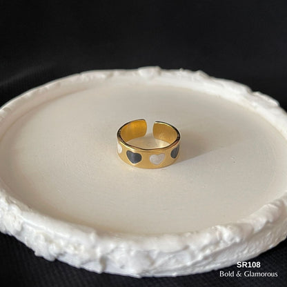Oil Drip Ring | SR108 | Gold