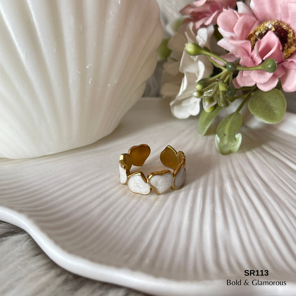 Oil Drip Ring | SR113 | White Heart Multiple