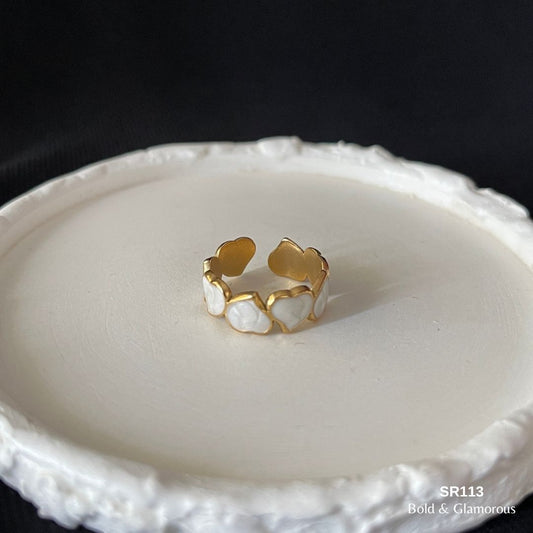Oil Drip Ring | SR113 | White Heart Multiple