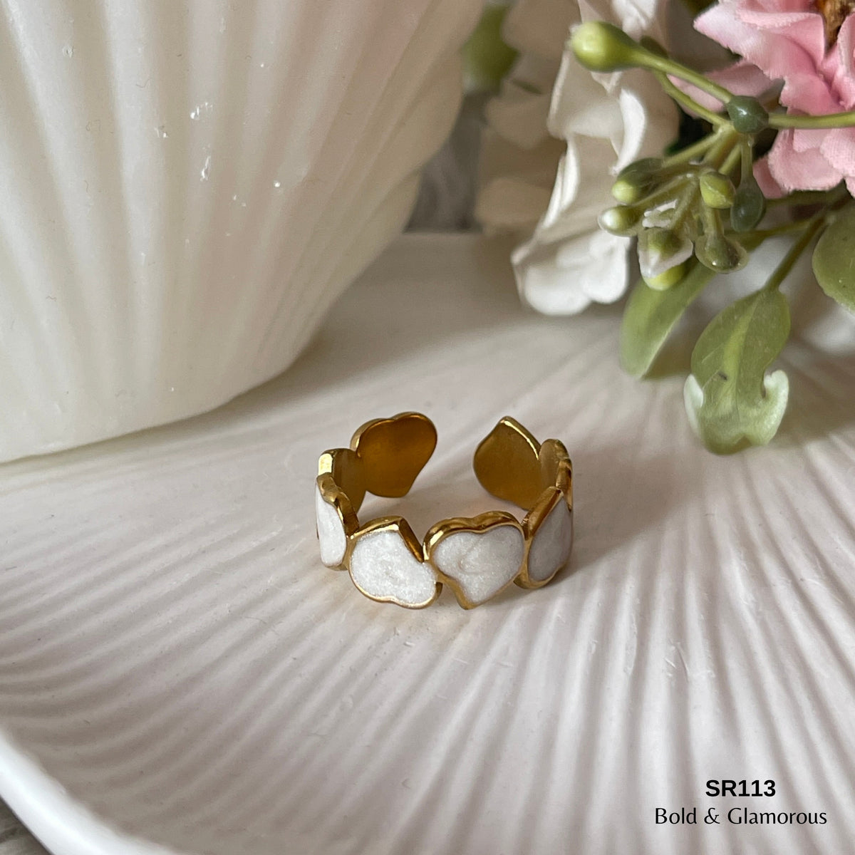 Oil Drip Ring | SR113 | White Heart Multiple