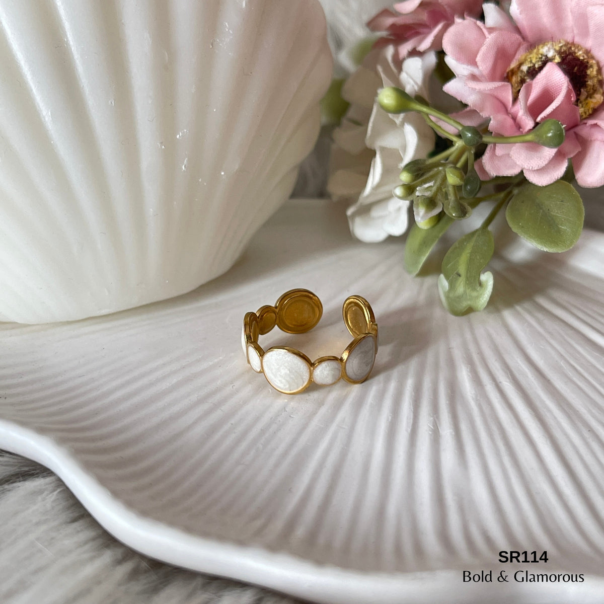 Oil Drip Ring | SR114 | White Round Multiple
