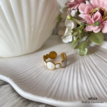 Oil Drip Ring | SR114 | White Round Multiple