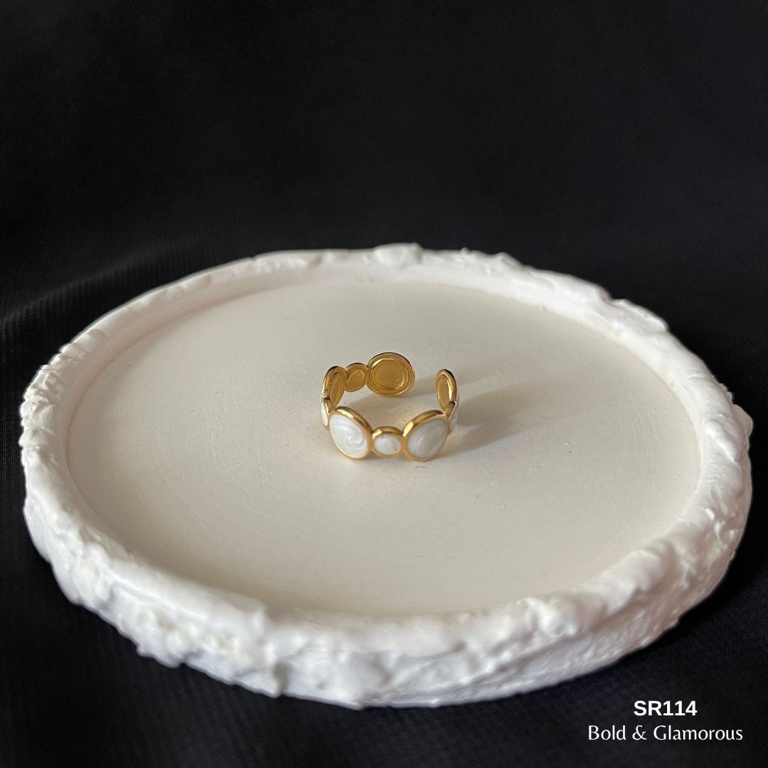 Oil Drip Ring | SR114 | White Round Multiple
