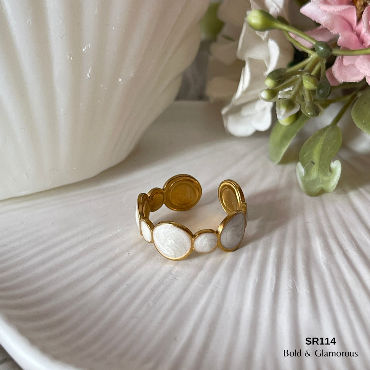 Oil Drip Ring | SR114 | White Round Multiple