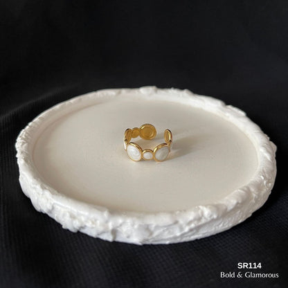 Oil Drip Ring | SR114 | White Round Multiple