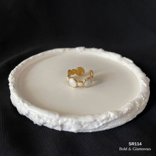 Oil Drip Ring | SR114 | White Round Multiple