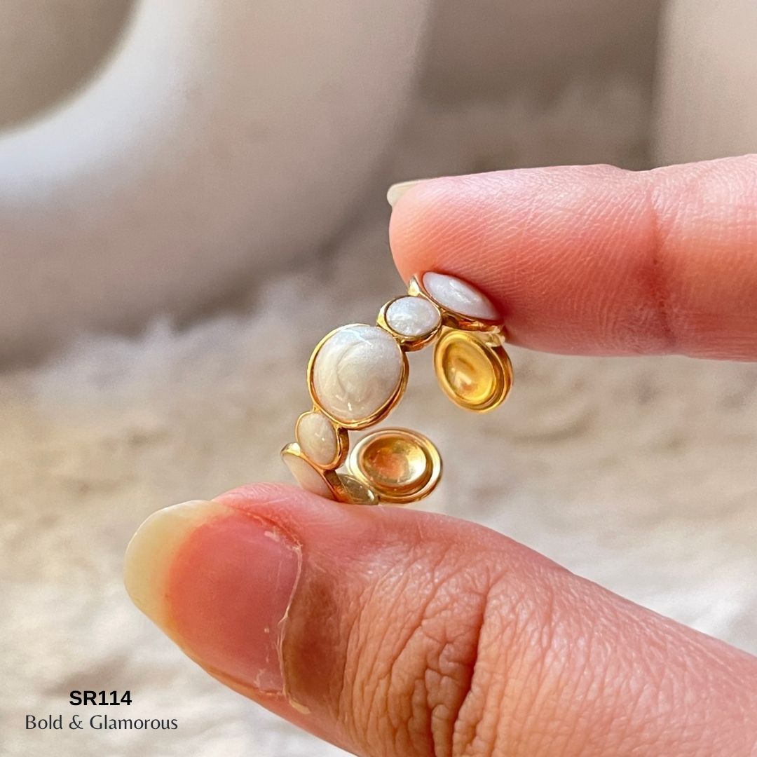 Oil Drip Ring | SR114 | White Round Multiple