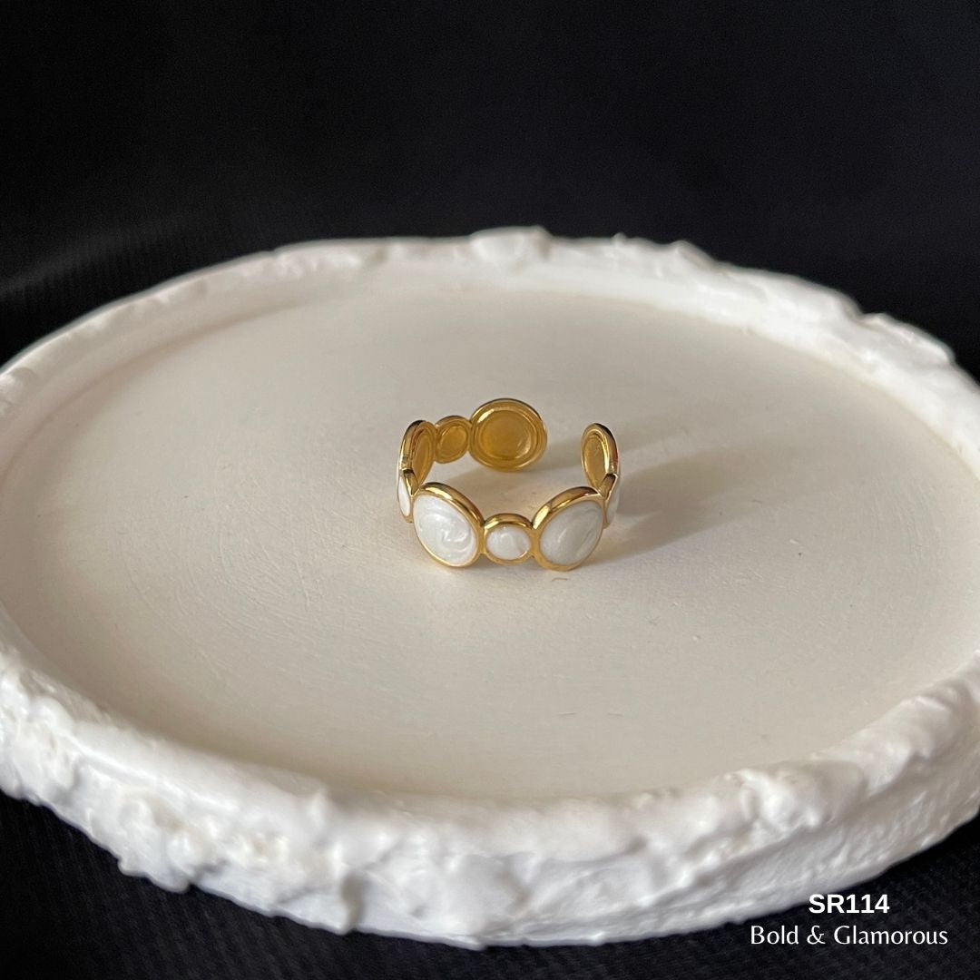 Oil Drip Ring | SR114 | White Round Multiple