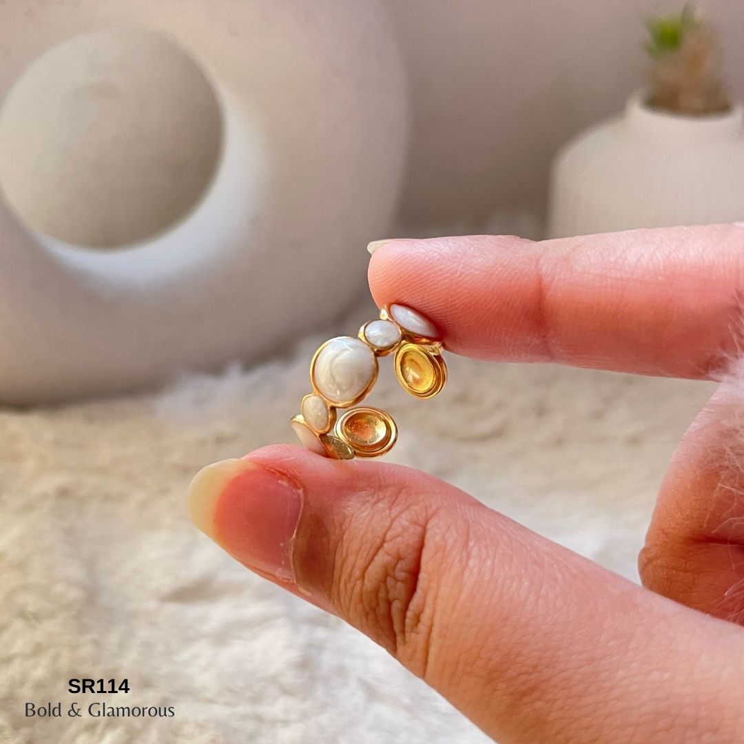Oil Drip Ring | SR114 | White Round Multiple