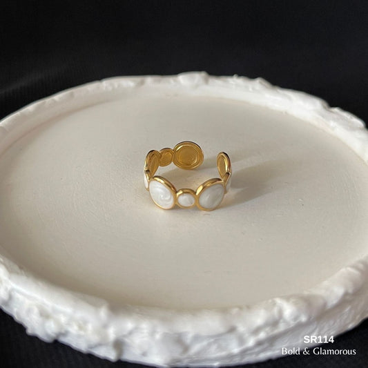 Oil Drip Ring | SR114 | White Round Multiple