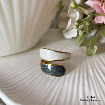 Oil Drip Ring | SR115 | Black White