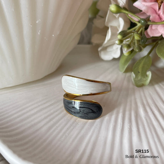 Oil Drip Ring | SR115 | Black White