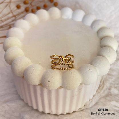 Statement Ring | SR139 | Gold