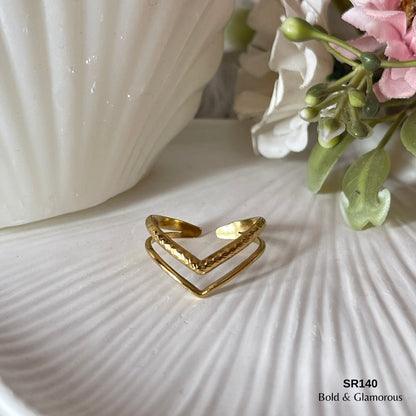 Statement Ring | SR140 | Gold