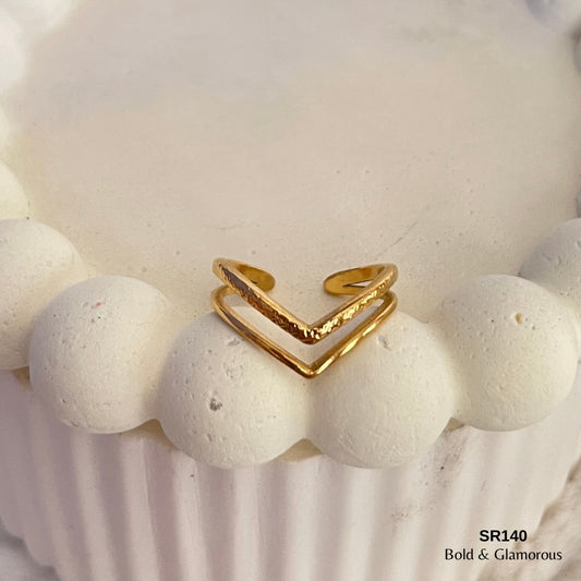 Statement Ring | SR140 | Gold