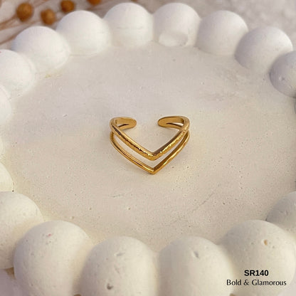 Statement Ring | SR140 | Gold