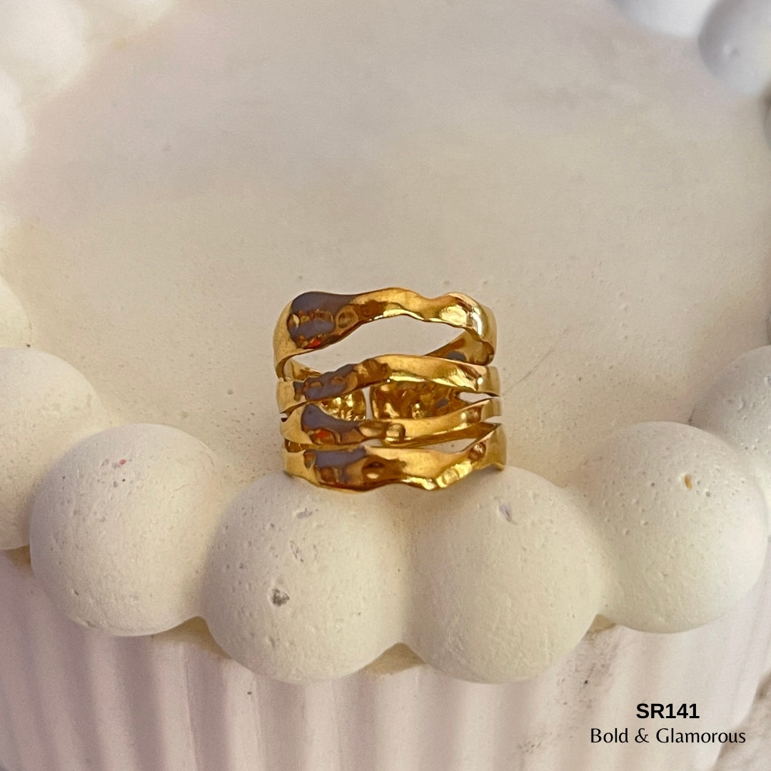 Statement Ring | SR141 | Gold