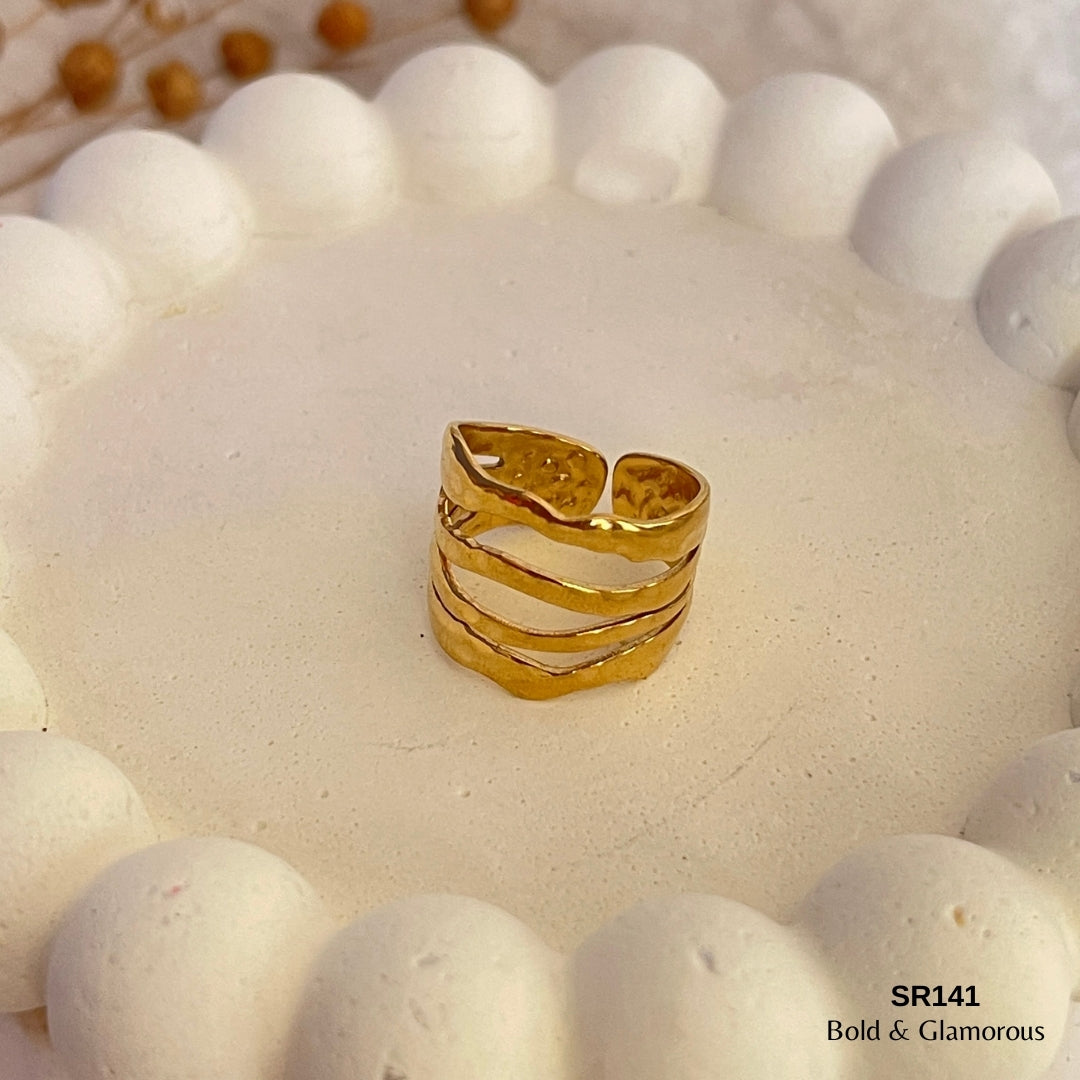 Statement Ring | SR141 | Gold
