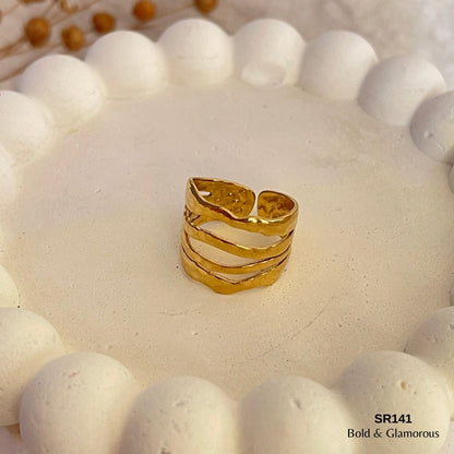 Statement Ring | SR141 | Gold