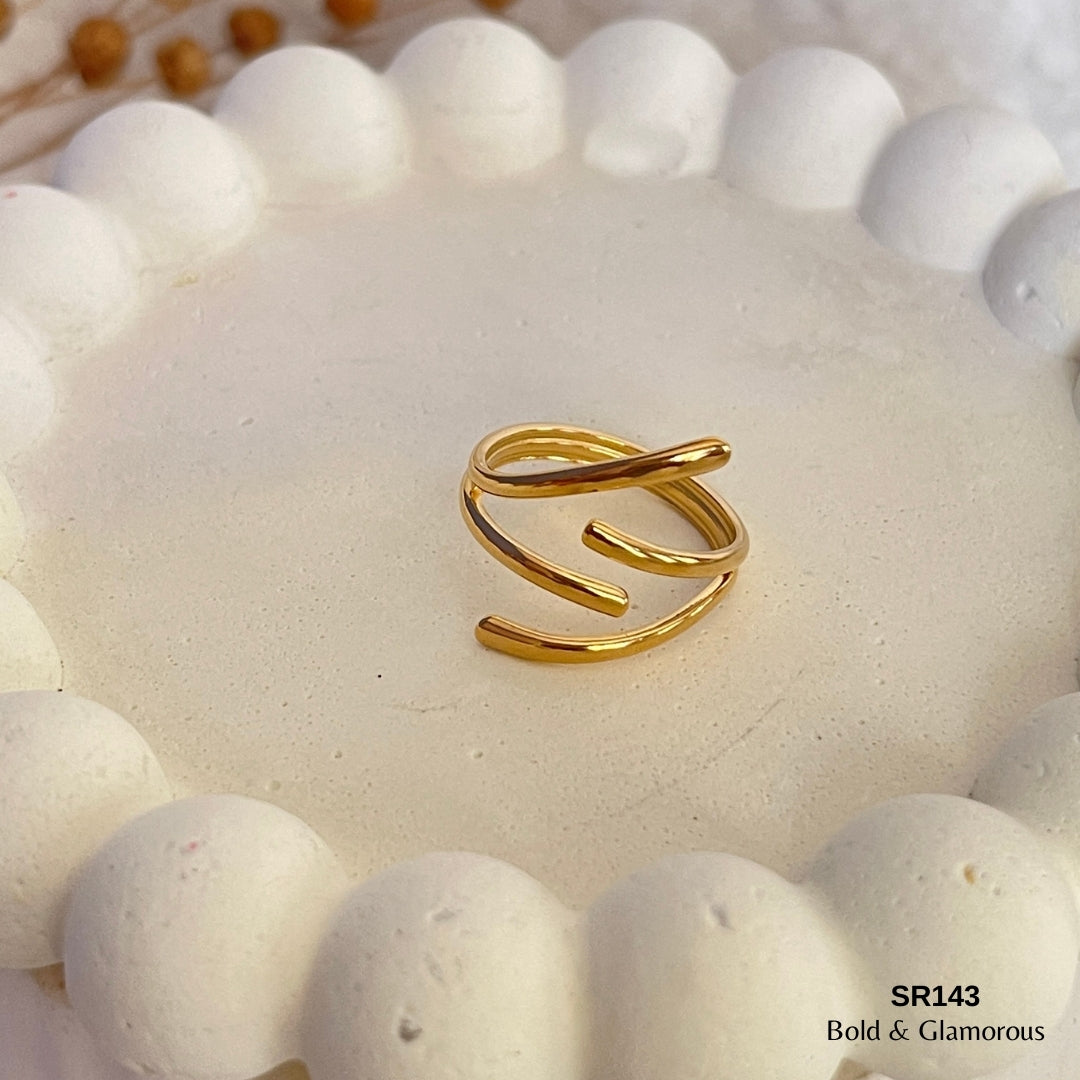 Statement Ring | SR143 | Gold