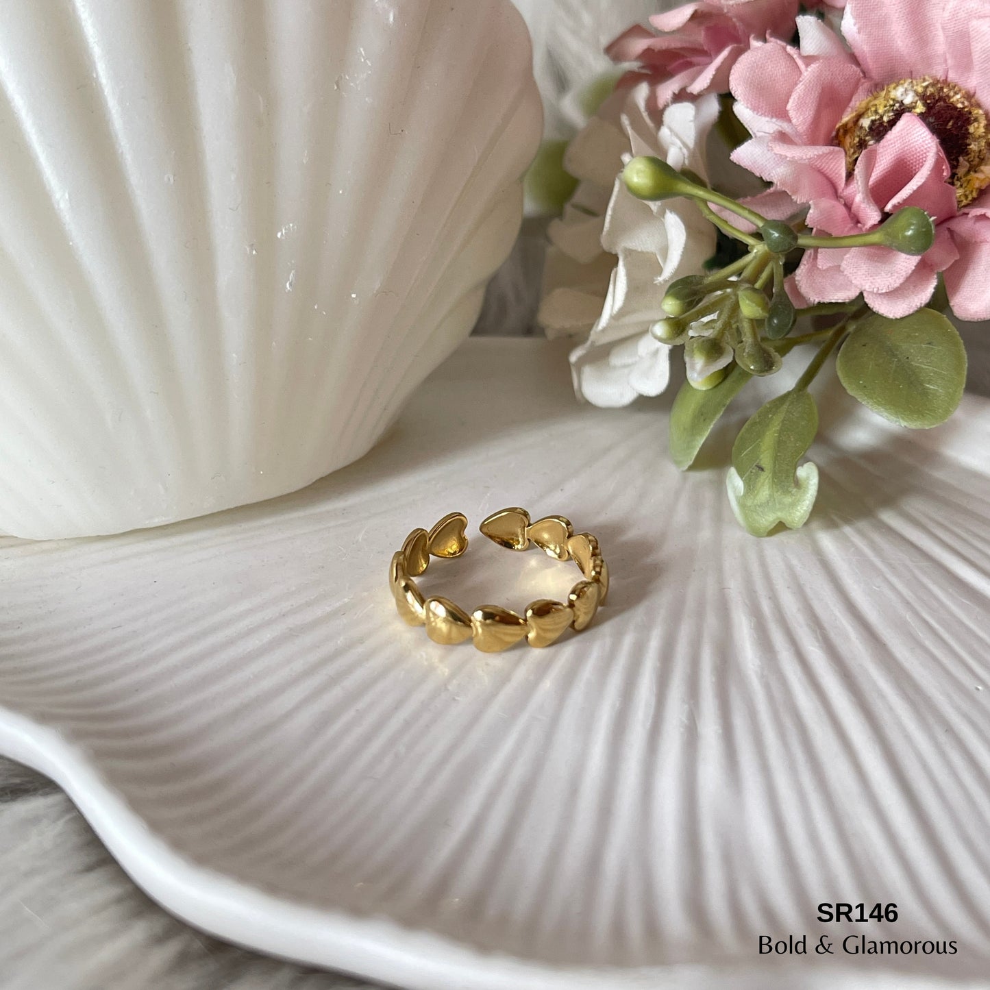 Statement Ring | SR146 | Gold
