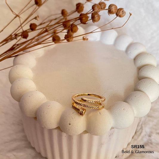 Statement Ring | SR155 | Gold