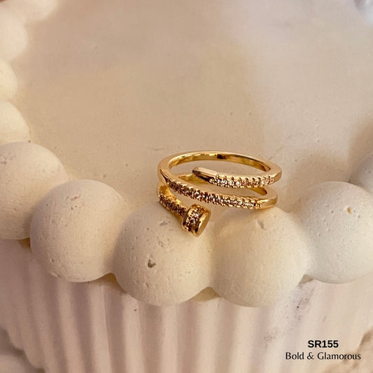 Statement Ring | SR155 | Gold