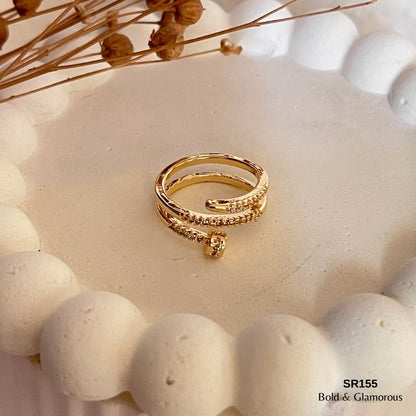 Statement Ring | SR155 | Gold