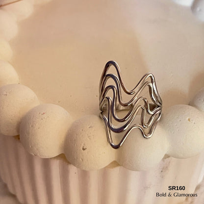 Statement Ring | SR160 | Silver