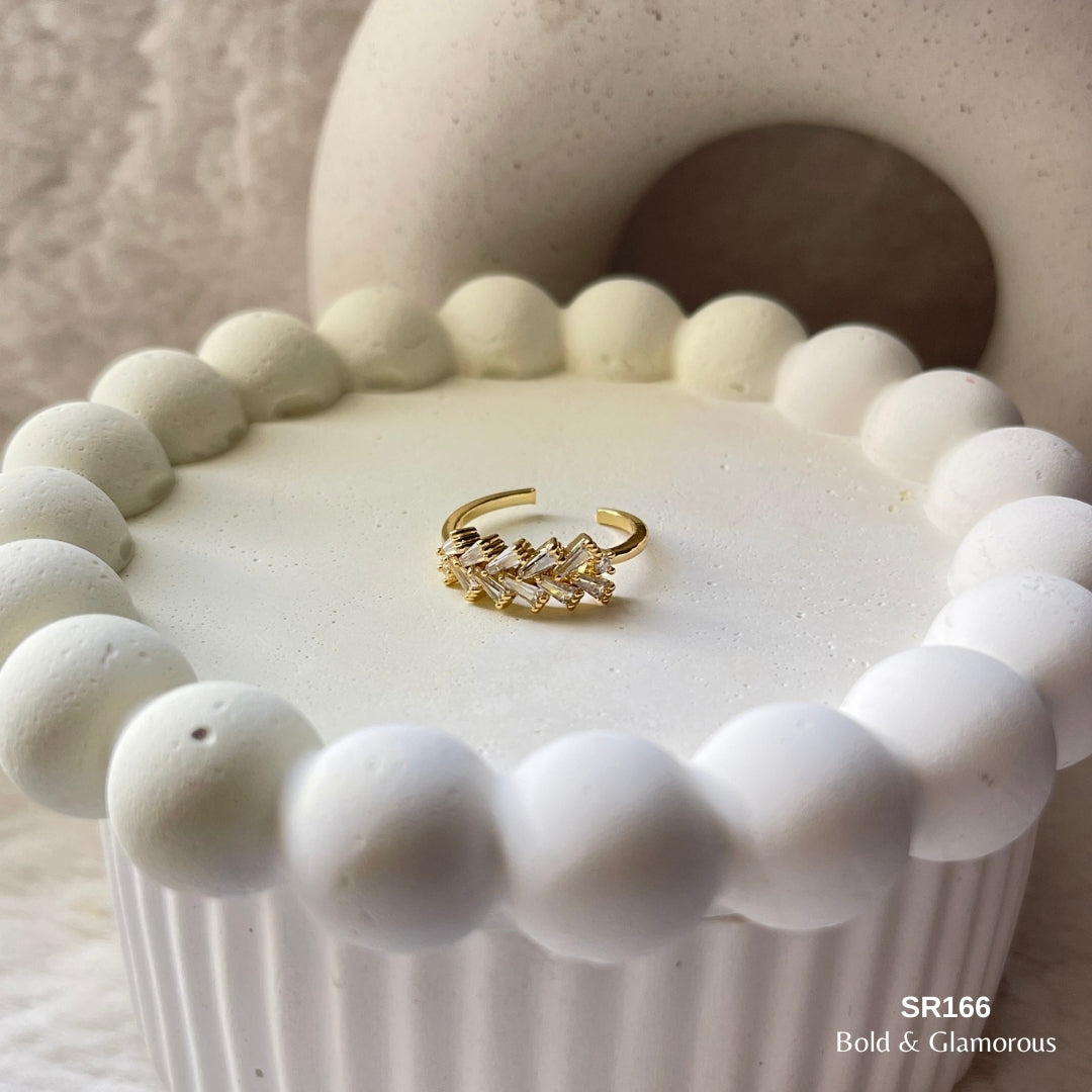 Stone Ring | SR166 | Gold