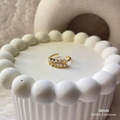 Stone Ring | SR166 | Gold