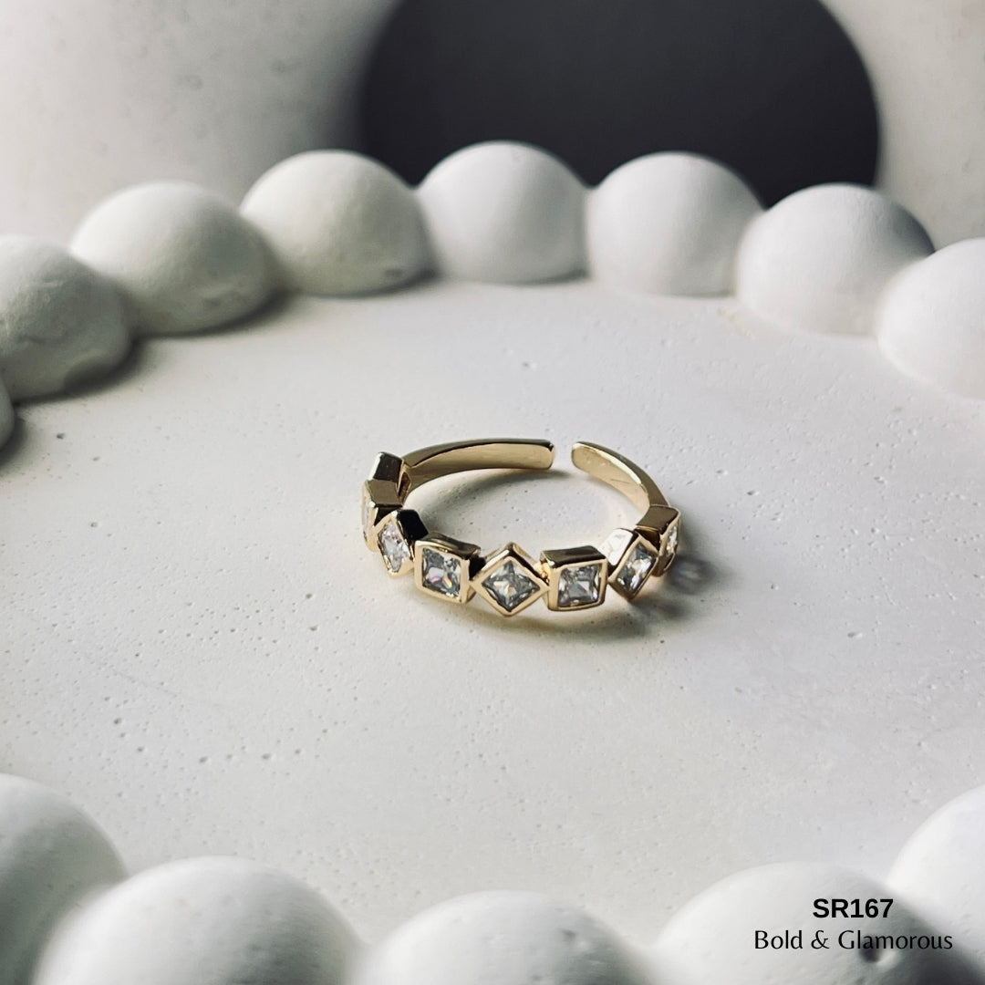 Stone Ring | SR167 | Gold