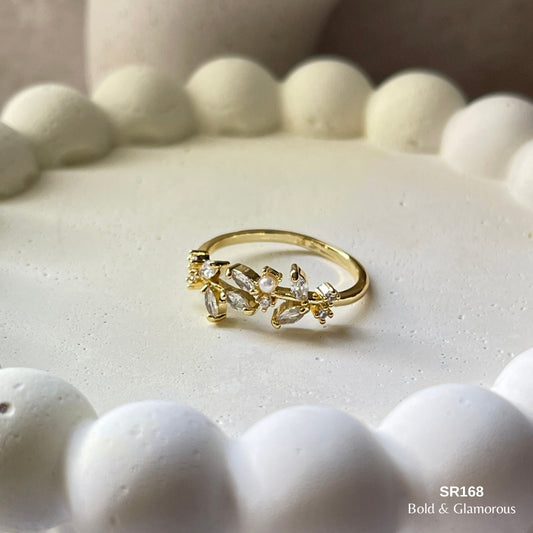 Stone Ring | SR168 | Gold