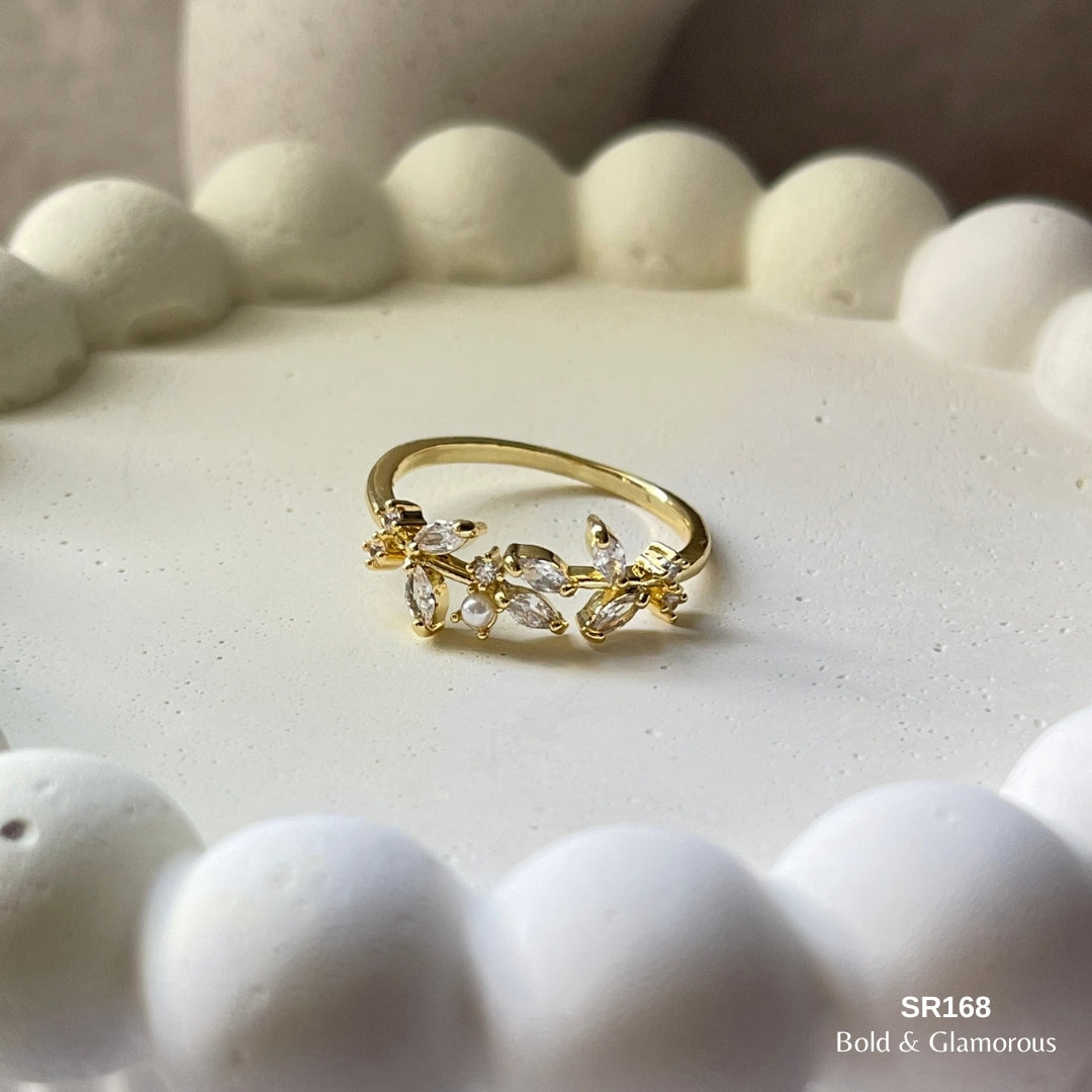 Stone Ring | SR168 | Gold