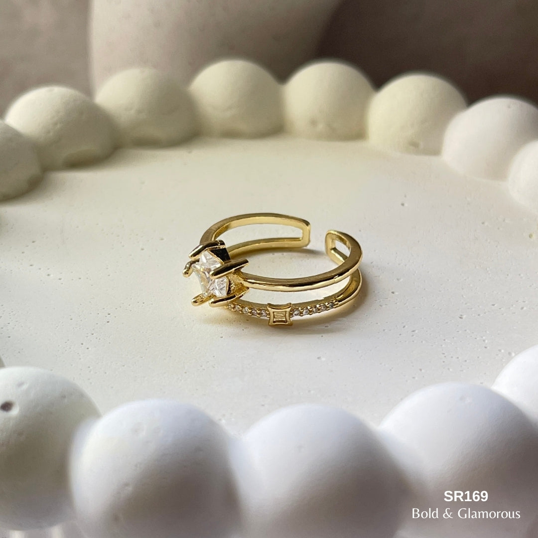 Stone Ring | SR169 | Gold