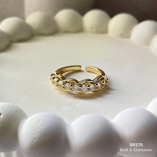 Stone Ring | SR170 | Gold