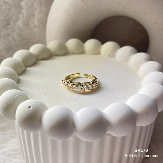 Stone Ring | SR170 | Gold