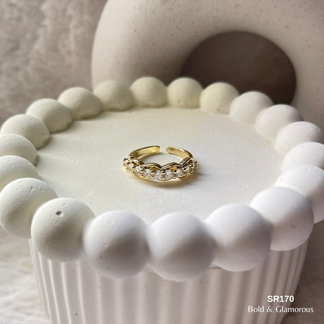 Stone Ring | SR170 | Gold