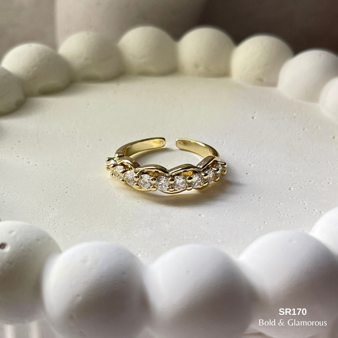 Stone Ring | SR170 | Gold