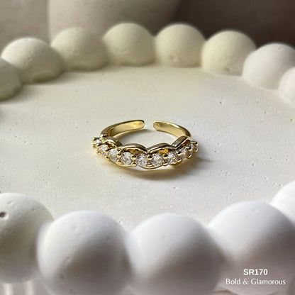 Stone Ring | SR170 | Gold