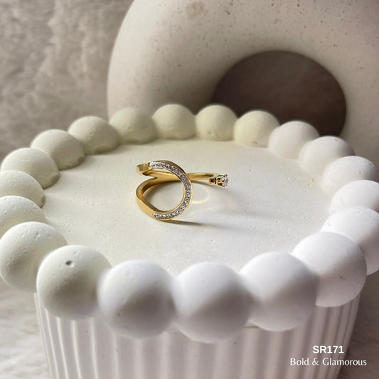 Stone Ring | SR171 | Gold