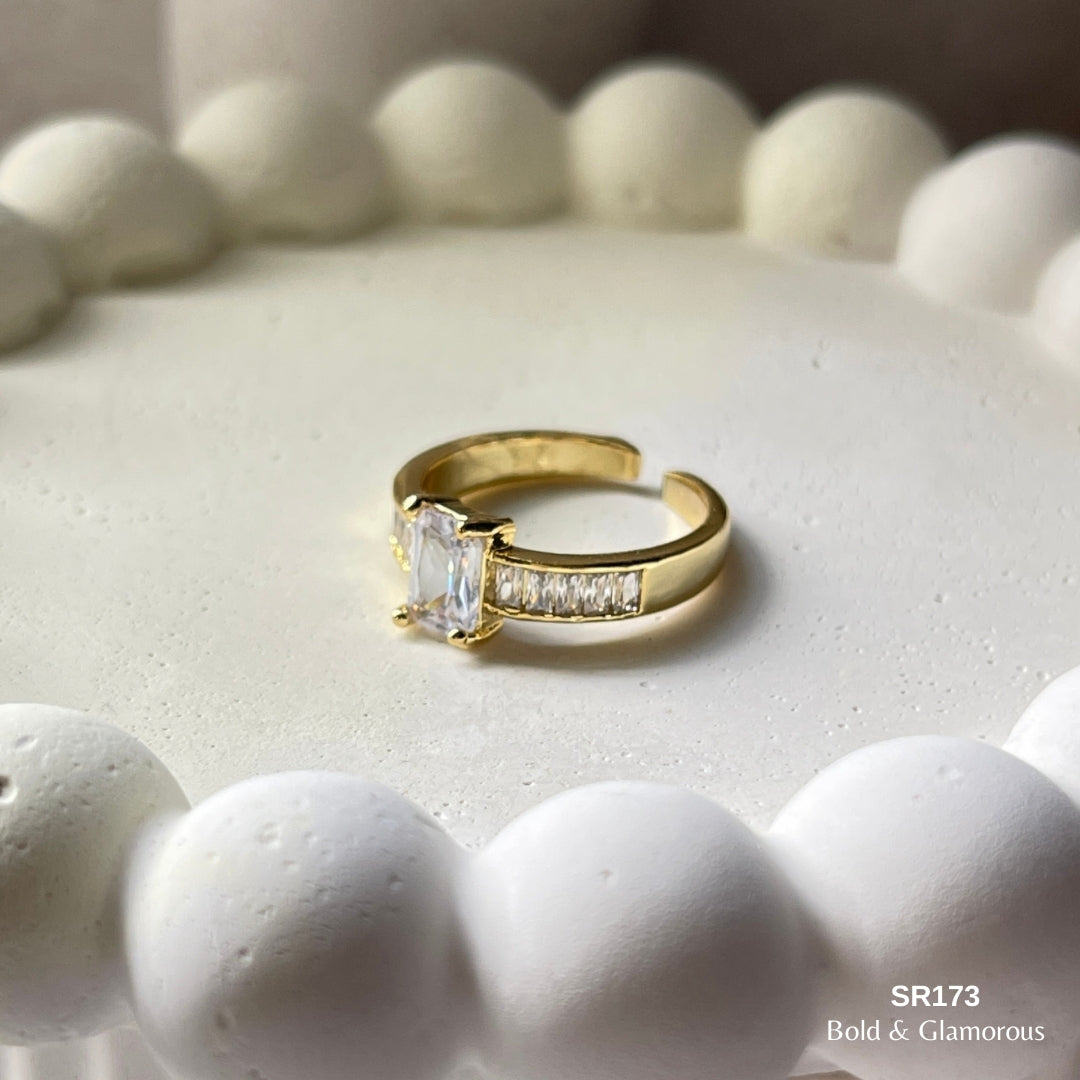 Stone Ring | SR173 | Gold