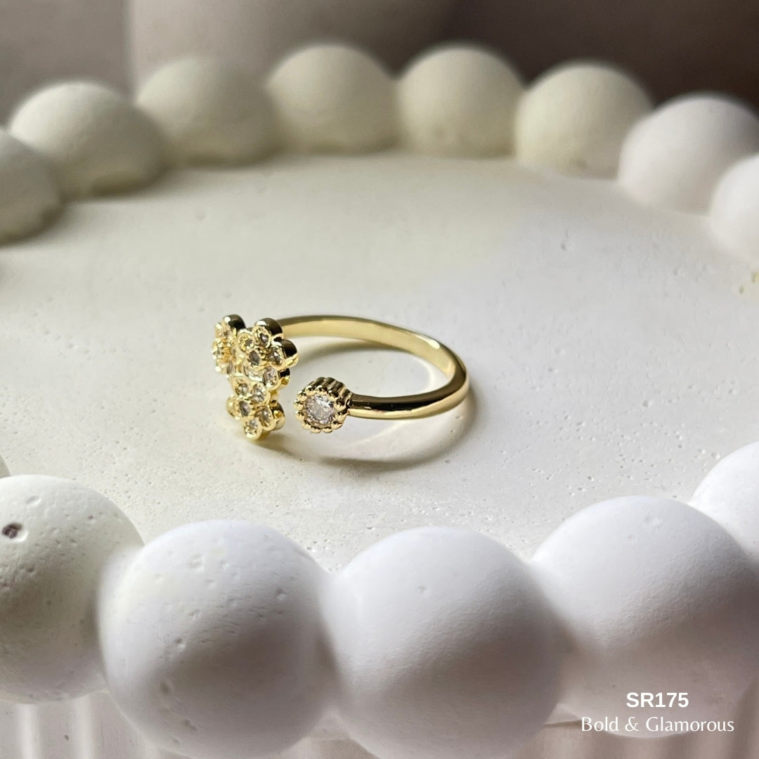 Stone Ring | SR175 | Gold